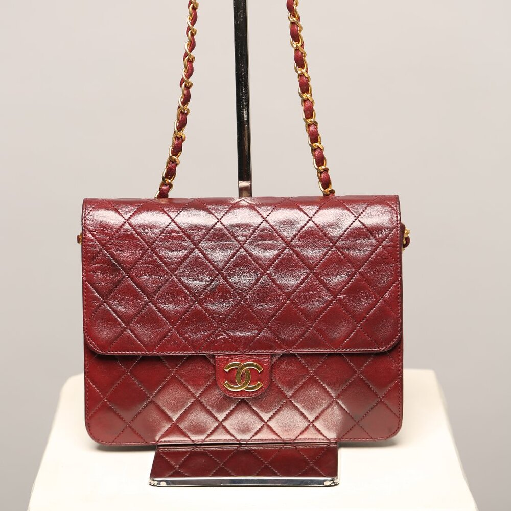 Rare CHANEL Quilted Square Flap Bag